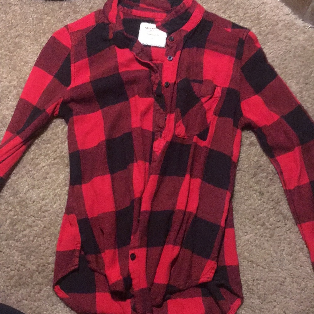 Red plaid flannel